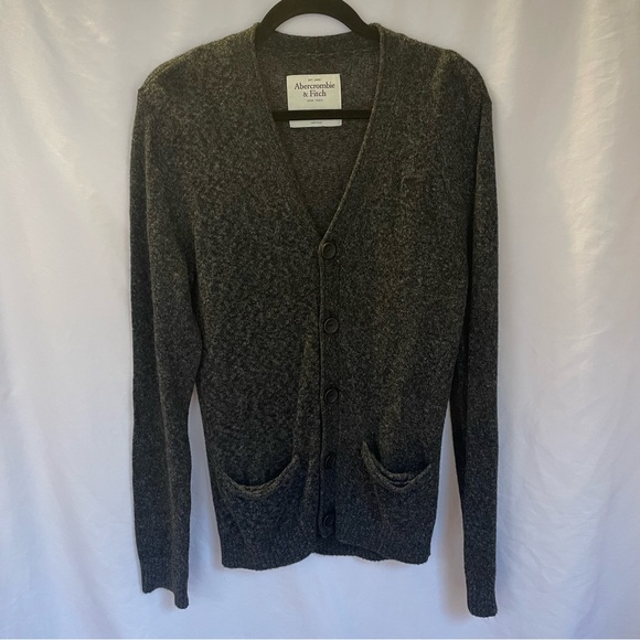 Abercrombie & Fitch Other - Abercrombie & Fitch Cardigan Medium Front Pocket Academia Sweater Grandpacore